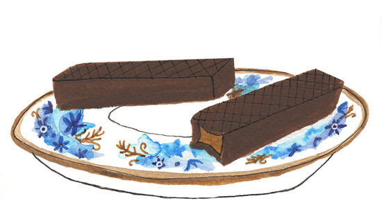 Illustration of eclair